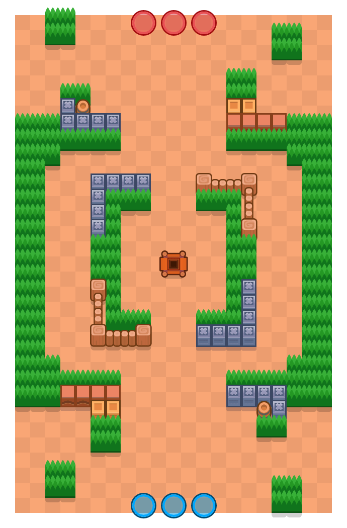 Gem Fort Brawl Stars map