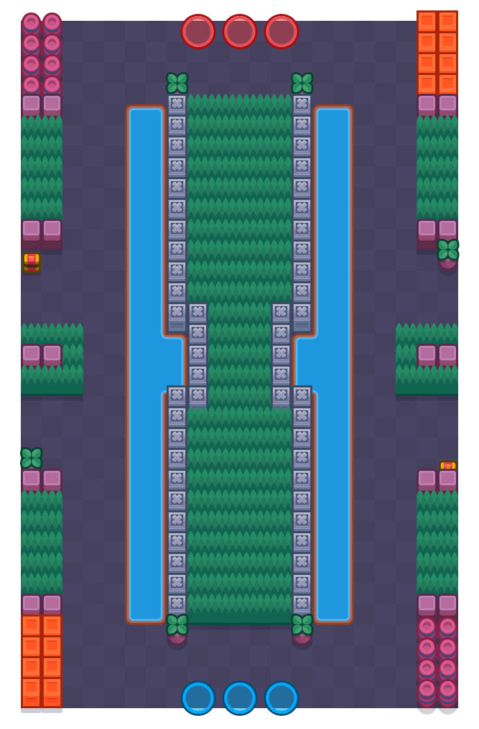 Hard Lane Brawl Stars map