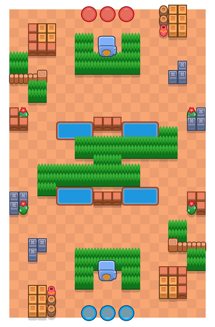 Kaboom Canyon Brawl Stars map