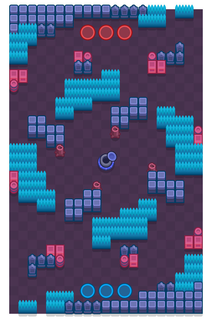 Pineapple Plaza Brawl Stars map