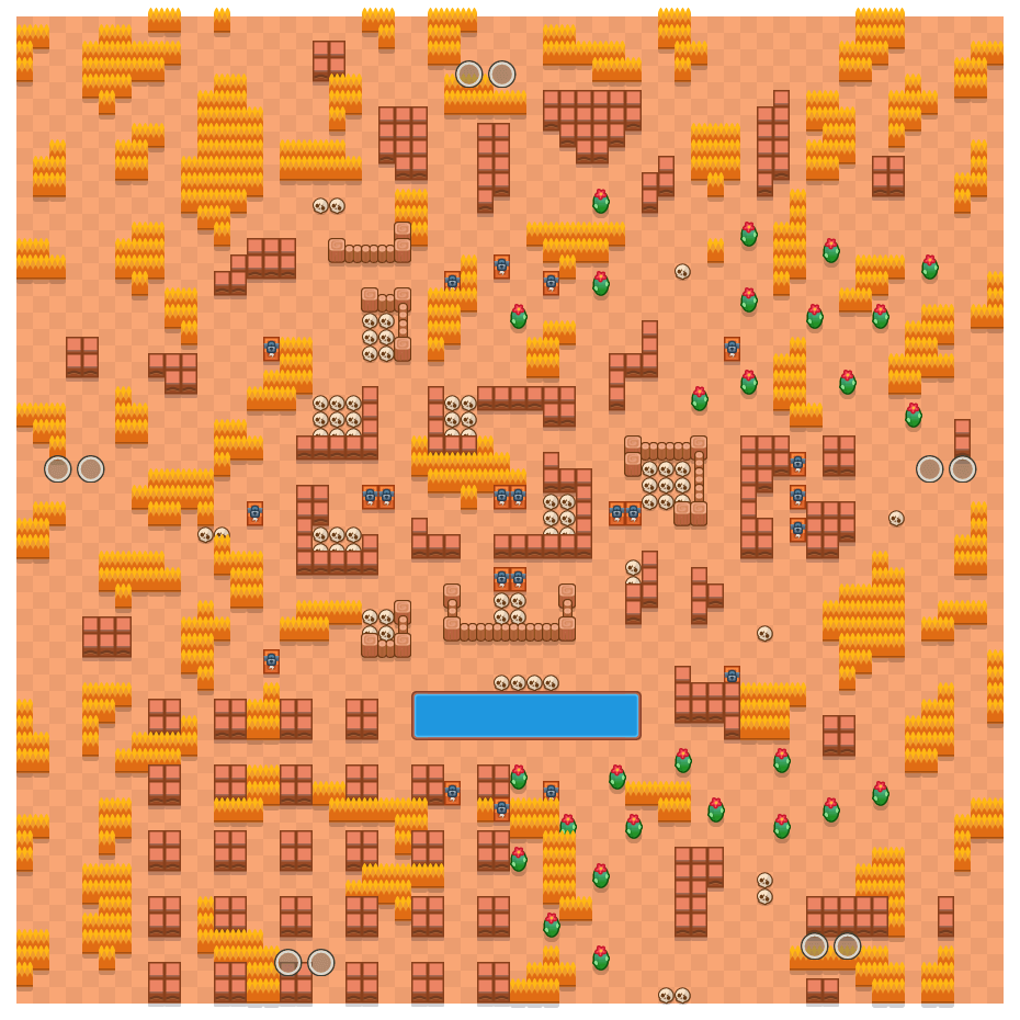 Skull Creek Brawl Stars map