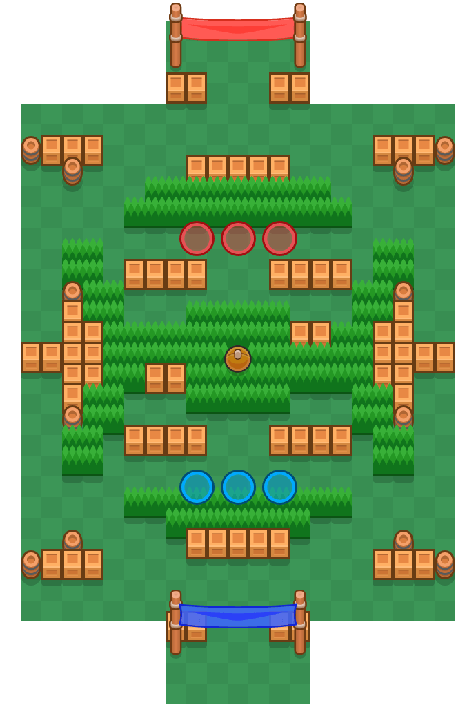 Sneaky Fields Brawl Stars map