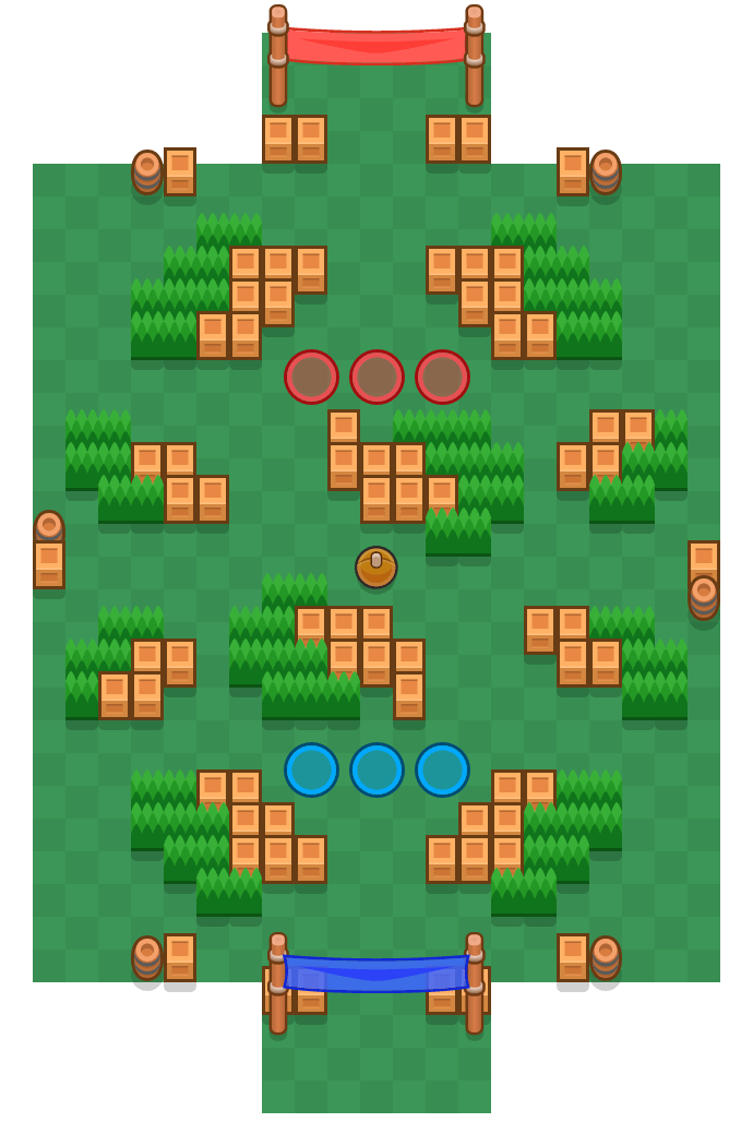 Sunny Soccer Brawl Stars map