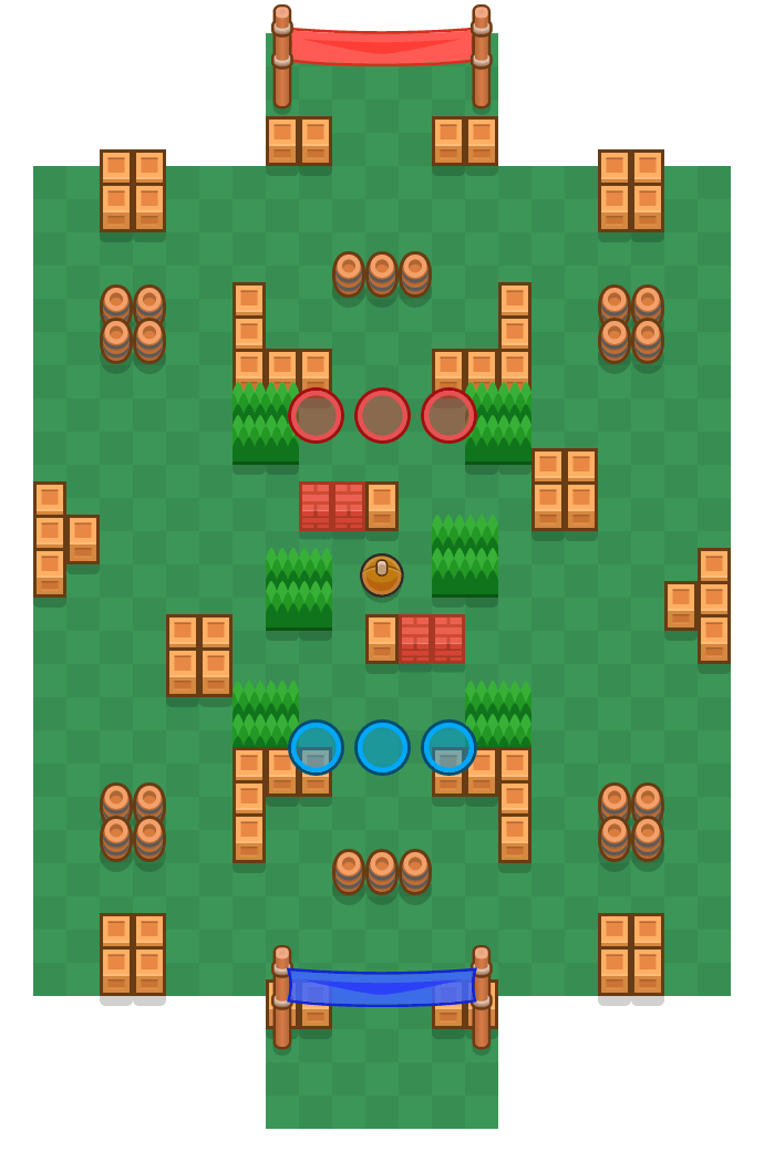 Triple Dribble Brawl Stars map