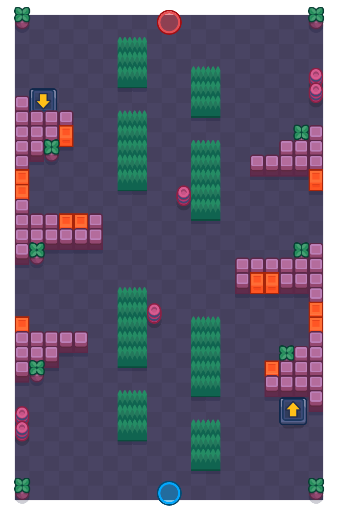 Warrior's Way Brawl Stars map